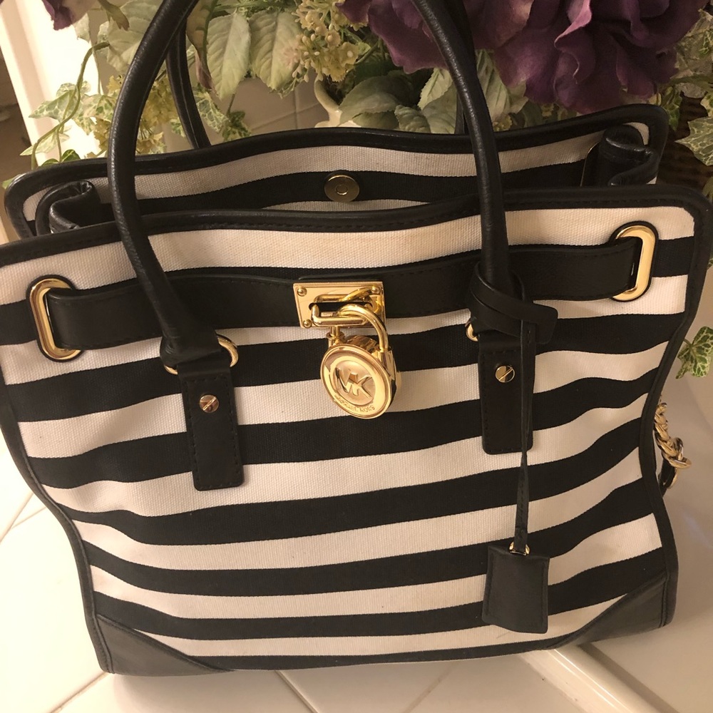 COPY - Michael Kors Black and White Handbag